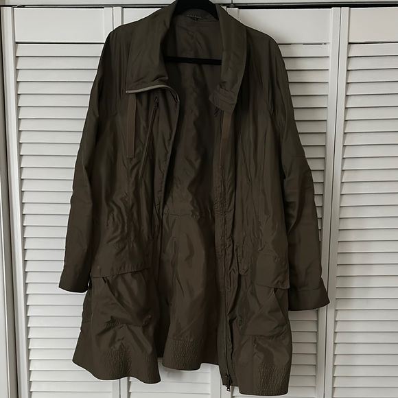 Olive Green Rain Jacket - Picture 1 of 4